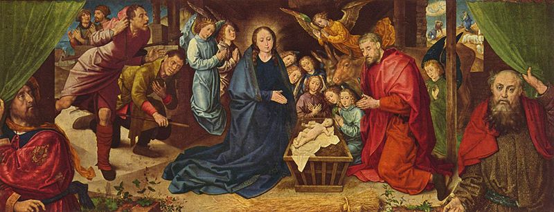 Adoración de los pastores (H Van der Goes) #Historia #Arte #SigloXV #Navidad