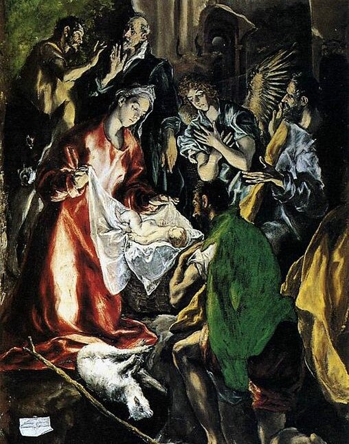 La Adoración de los pastores (El Greco) #Historia #Arte #SigloXVI #Navidad