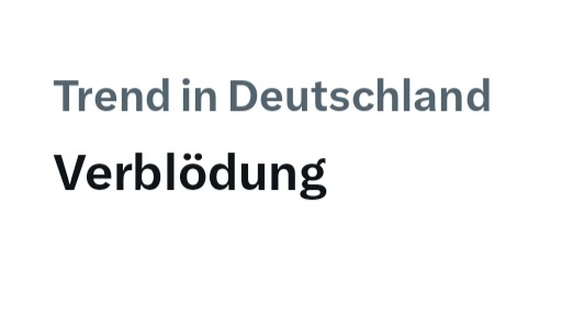 Regrubo's tweet image. Trend in Deutschland
#Verblödung