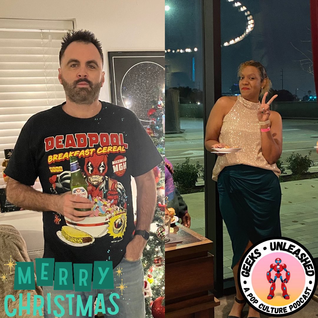 GeeksUnleashed's tweet image. Merry Christmas from your favourite Podcast Duo! 

Thank you 🙏 for sticking with for our fourth Christmas. You’re all worth it.

#MerryChristmas #Christmas #GeeksUnleashed