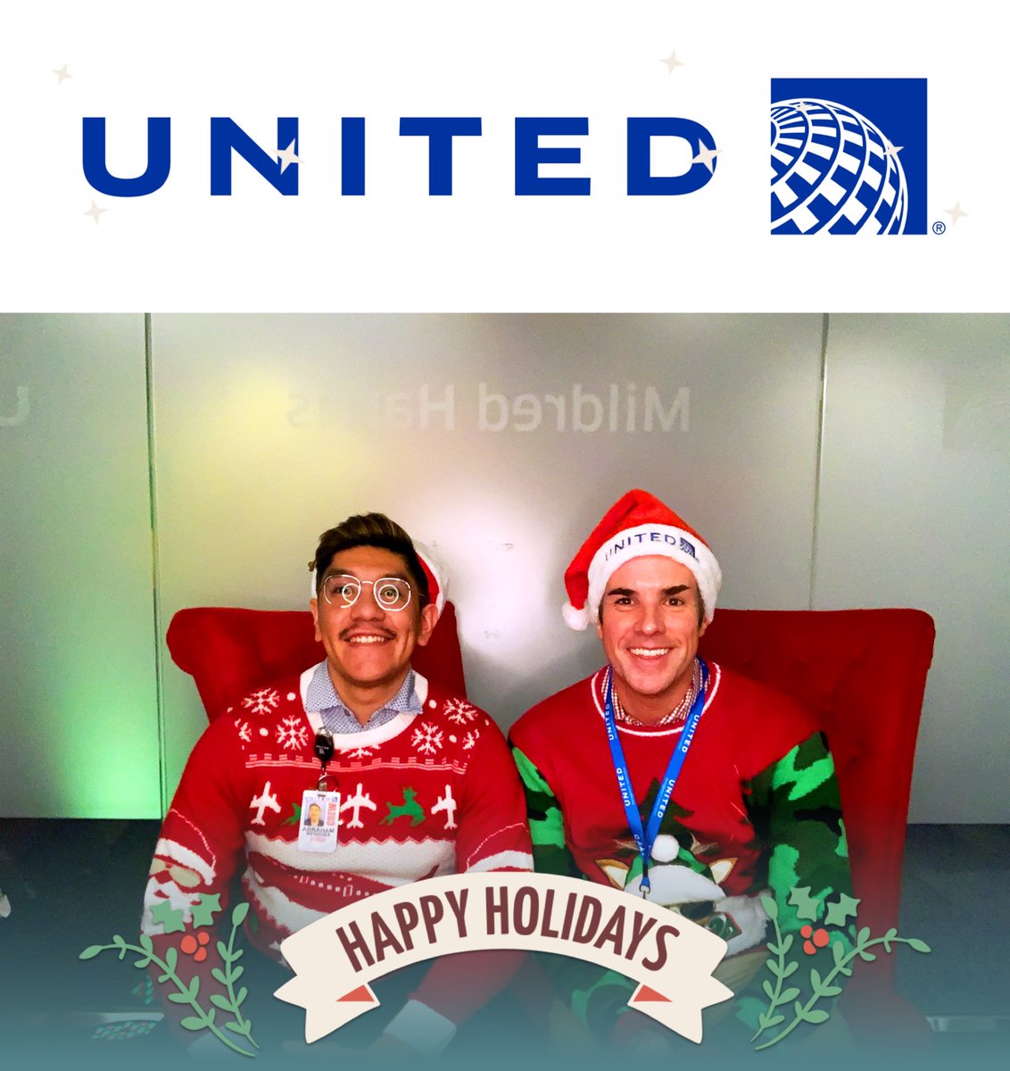Baebroham's tweet photo. Merry Christmas! #beingunited @jonathangooda https://t.co/miBjecMzKs