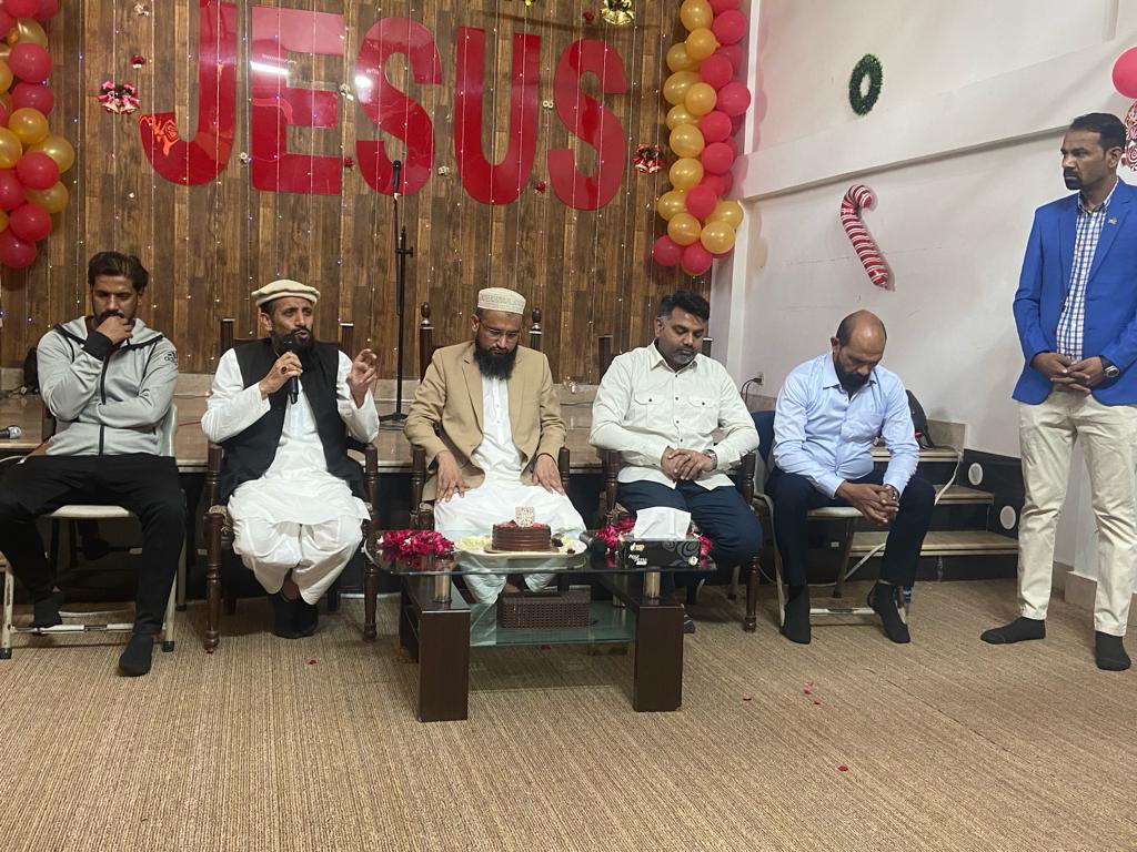 anilaali's tweet photo. On direction of Anila Ali, Founder AMMWEC, Chair IRF ROUNDTABLE PAKISTAN,Celebrate Christmas at Karachi United Church. 
IRF ROUNDTABLE PAKISTAN Coordinator Kashif Mirza, 
Albert Rehmat, Alama Sajjad, Mufti Abdul Qadir & other deliver message of Peace Love and unity. Cake cutting ceremony also held at event.
@SecBlinken @usembislamabad @IRFSummit @IrfSecretariat @StateIRF @USCIRF @POTUS @IRF_Ambassador @LantosSwettK @SamuelBrownback