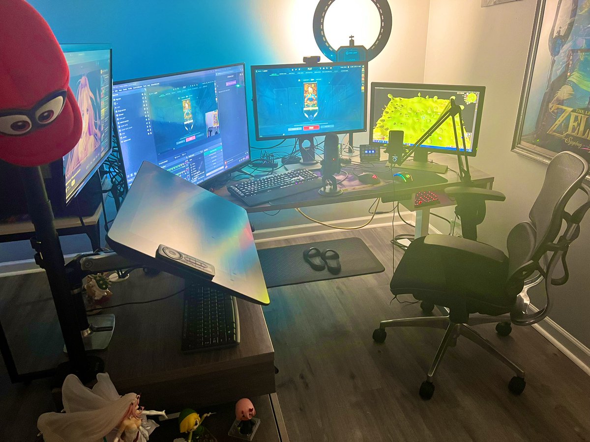 My bf CLEANED MY GAMER ROOM FOR CHRISTMAS