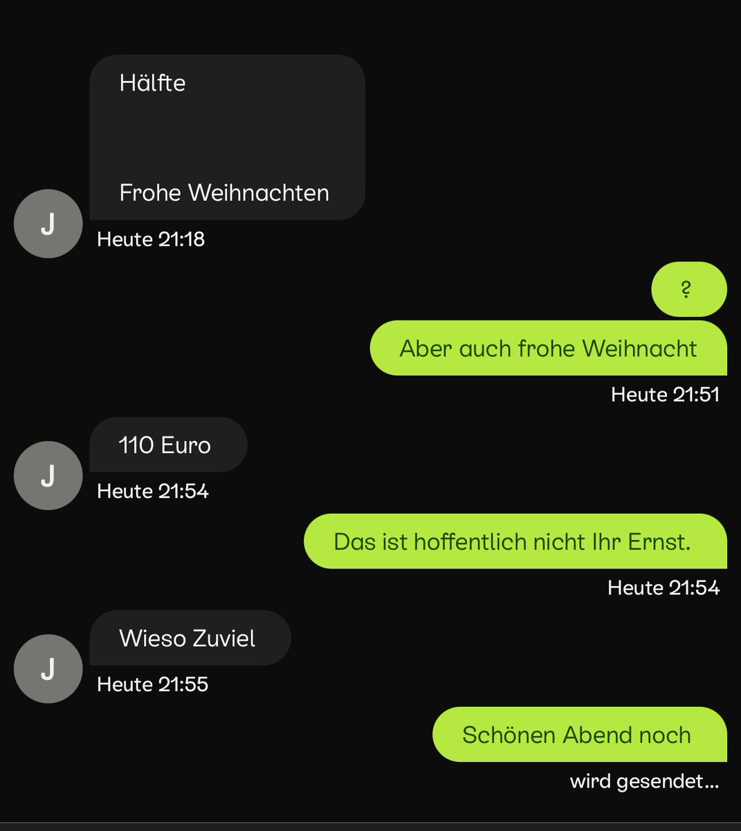 G‘schitn aus dem Kleinanzeigen Chat… (verkaufe eine Switch in Top Zustand mit OVP, typischer Preis: 200€, inseriert für 200€ VB)