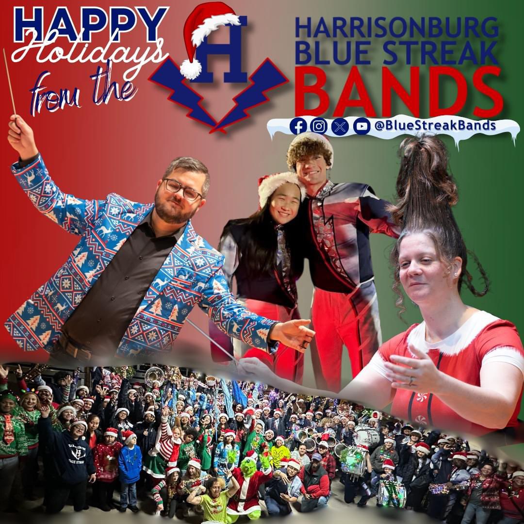 Harrisonburg HS Band (@BlueStreakBands) on Twitter photo 2023-12-25 20:59:29