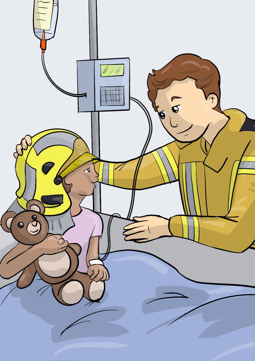 El director médico del Hospital en Dos Hermanas-Sevilla, ha agradecido el compromiso completamente altruista del cuerpo de bomberos con unos niños que están tan necesitados de sorpresas y alegrías en un momento complicado de salud en sus vidas.