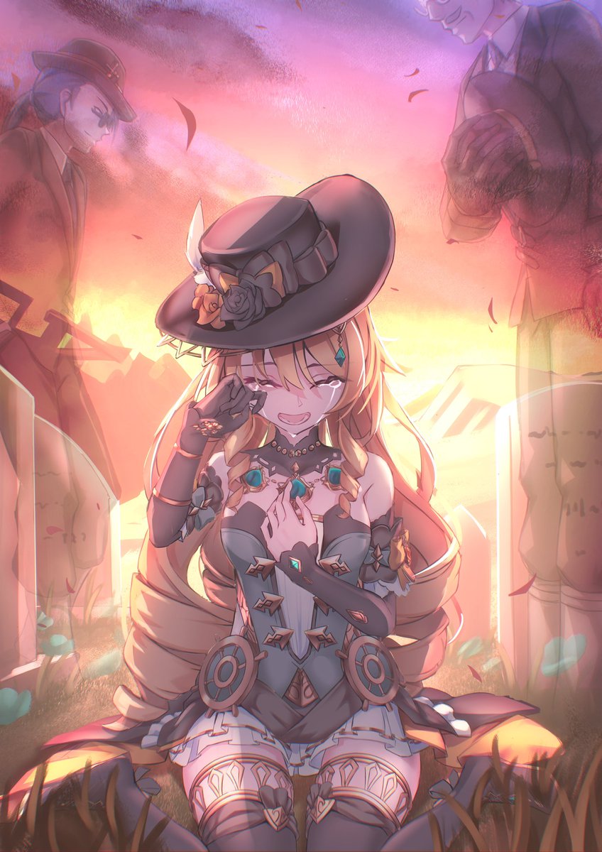 fall4592's tweet photo. Goodbye, family Melus and Silver.

#Genshin_Impact #ナヴィア #Navia https://t.co/6SVFzwKFZs