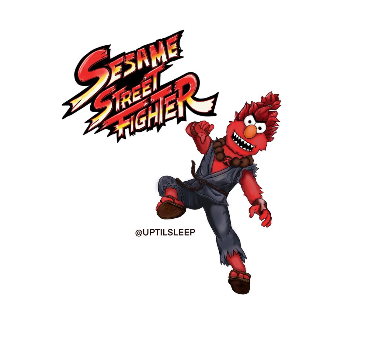 UptilSleep's tweet photo. “My name is Akumo. The Master of Happy” [OC]

#streetfighter #sesamestreet #capcom #pbs #akuma #elmo #mashup #crossover #digitalart #fanart #darkhado #cursedimages #memes #thankyou #fyp #cosplay #cosplayer #procreate #sfalpha3 https://t.co/OKxDeHuMUe