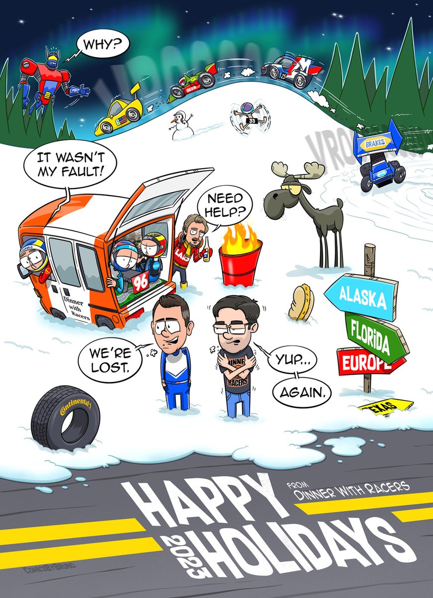 DWRshow's tweet photo. May your holiday be filled with @continentaltire , and no talk of driver contracts, BoP, bad marketing or pander bears. https://t.co/sHq9V4opm1