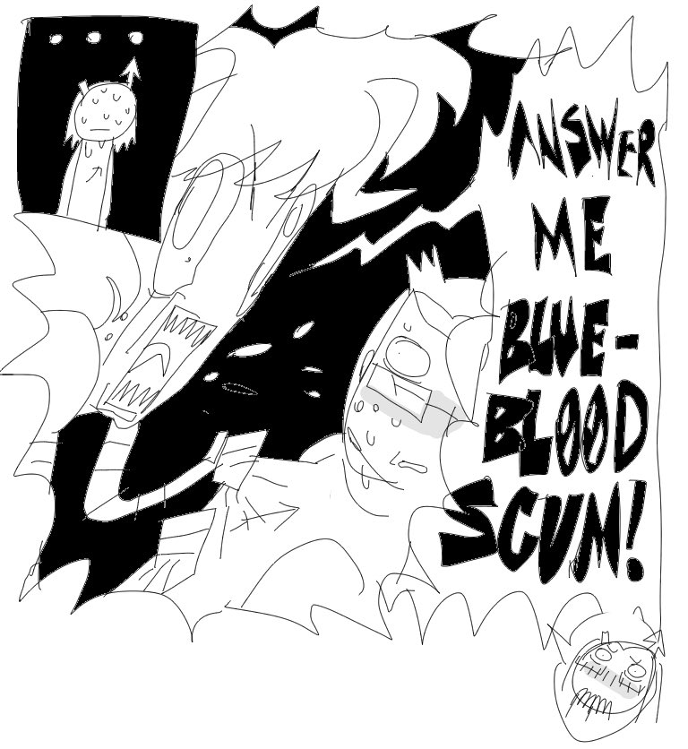 phone scribbling… I wanna properly redraw sum of my fav homestuck act 5 bits when I get the chance 