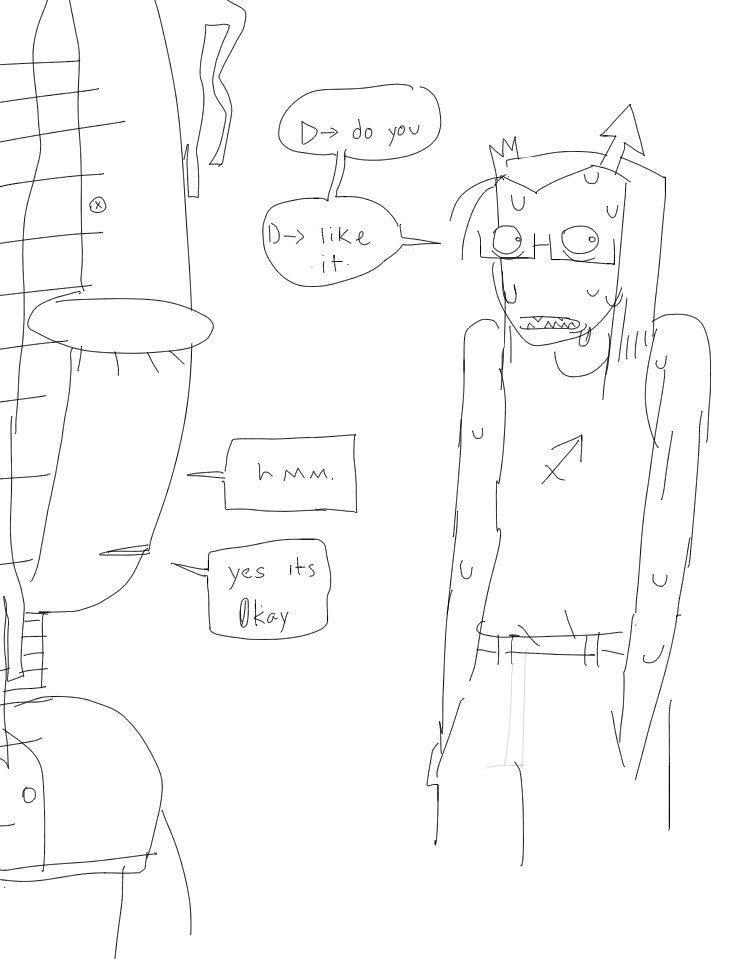 phone scribbling… I wanna properly redraw sum of my fav homestuck act 5 bits when I get the chance 