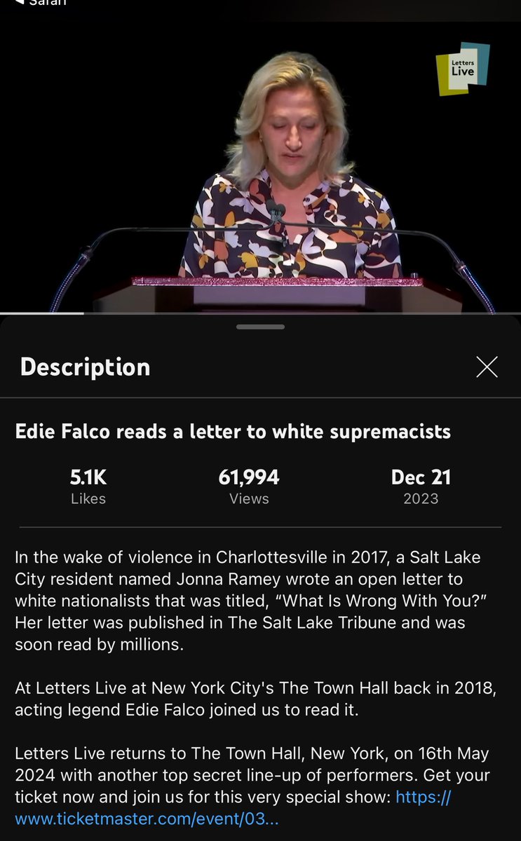 @BlueForAmerica1 Thanks for the question. Here’s the full description #LettersLive #EdieFalco