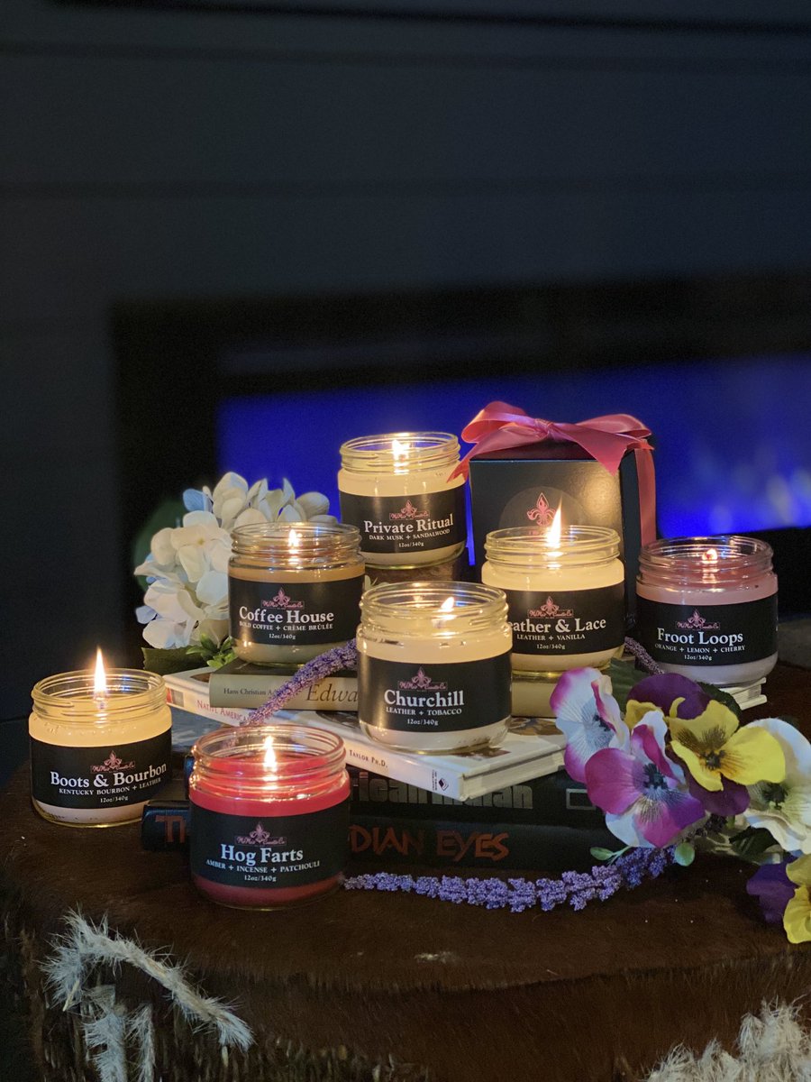 Creating new photos for the website. Sure does smell good in here. memescandleco.com