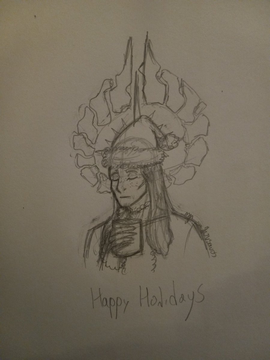 NIRIVANIC's tweet photo. ;; a shitty christmas shara doodle
happy holidays<3 https://t.co/ns4CVeAdUB