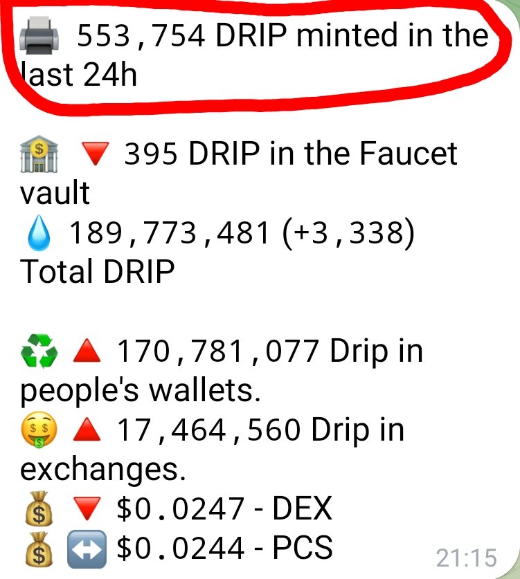 Do you see what I see..?!🤯💯 $DRIP inflation slowing RAPIDLY!! 💧