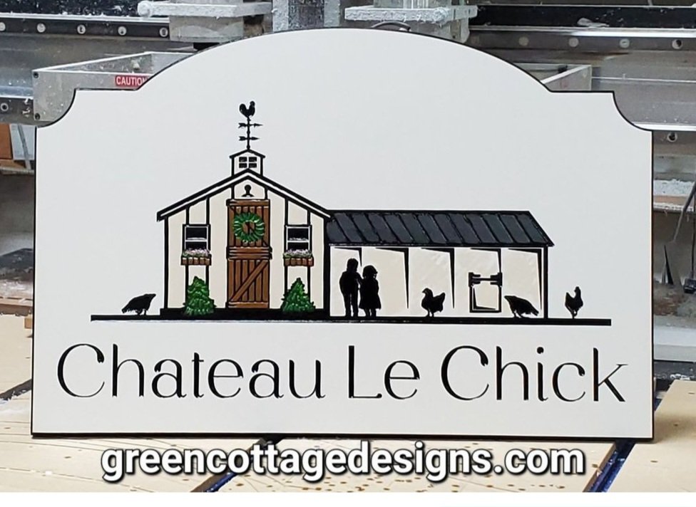 cottage_green's tweet image. Custom Farm Signs Personalized by greencottagedesigns.com Waterproof PVC Signs #handpaintedsigns #coop #chickenfarmsign #pvcsigns
