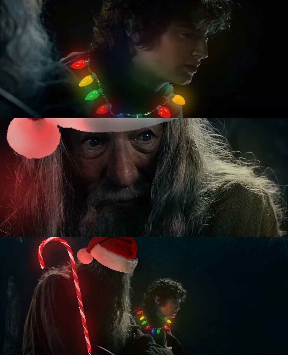 kikisknees's tweet image. "I wish 'Happy Holidays' need not have happened in my time," said Frodo. 
"So do I," said Gandalf, "and so do all who live to see such Yuletides. But that is not for them to decide. All we have to decide is what to do with the Christmas time that is given us."
"There are other…