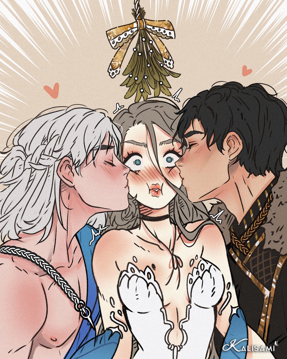 Kalisami1's tweet photo. ✨Happy holidays!!🎄✨
I hope you enjoy these amusing scenes u/w//u
Wishing you a wonderful time with your family and loved ones! 🥰
#madeofstardust #hechodepolvodeestrella #webcomic #webtoons #comic #illustration #merrychristmas #happyholidays #digitalart #drawing https://t.co/Y6QD89sZ3P