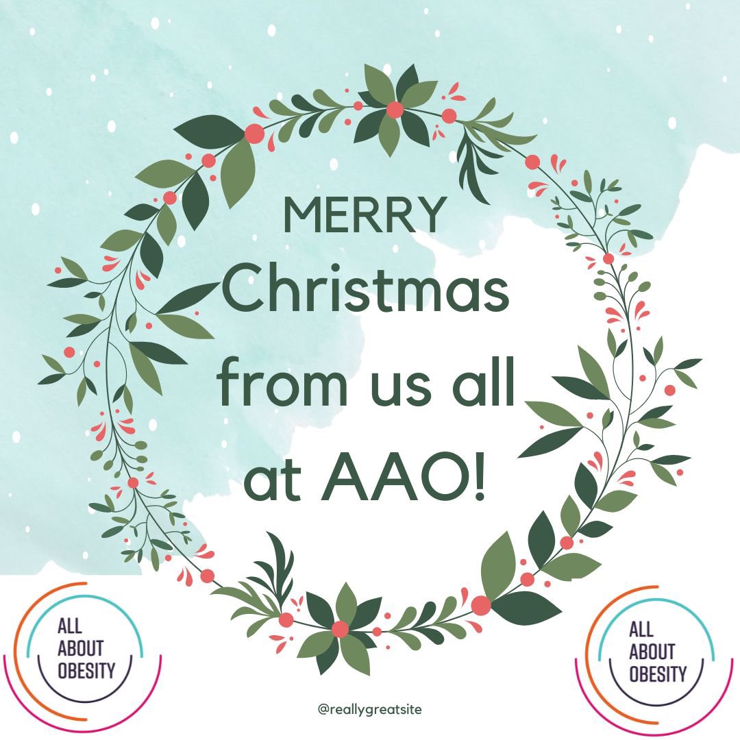 Merry Christmas from us all at All About Obesity. 🎅🏼🎄🎁 Thank you for all your support this year. We have lots planned for 2024… so watch this space 👀 #obesity #livedexperiencevoice #obesitypolicy