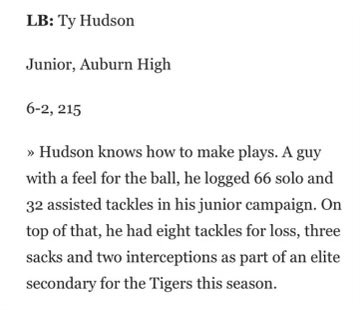 AGTG✝️
First Team All Area 
<a href="/keithetheredge1/">keith etheredge</a> <a href="/AHSALFBRECRUIT/">Auburn High School Football Recruiting</a>