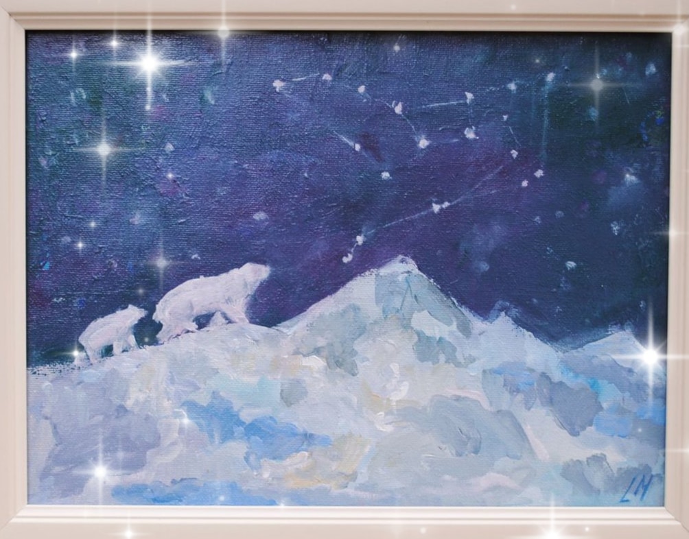 Merry Christmas and Happy New Year!
Wishing you lots of love, joy and happiness!🌟✨🌌

'Ursa Major'
Oil on canvas 
2018 

#oilpainting #christmas #polarbear #ursamajor #fineart #originalart