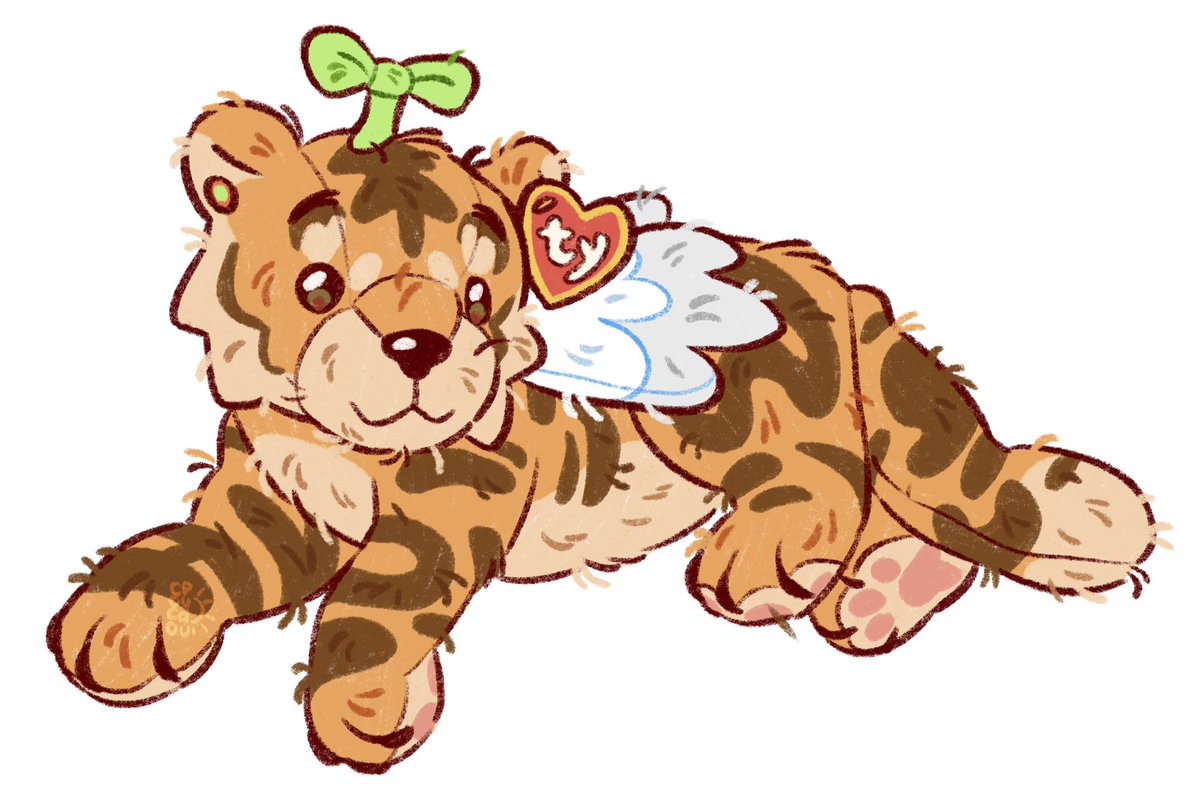 first batch of beanie baby commissions 🐶🐻‍❄️🐯