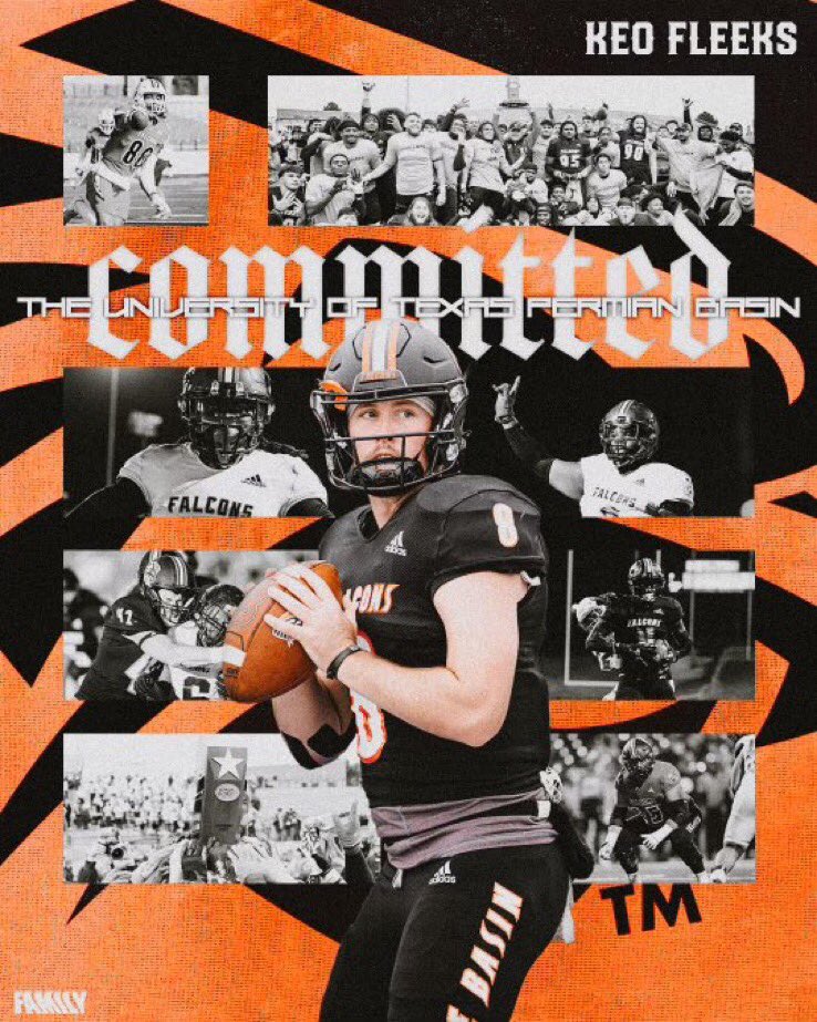 AGTG! I am extremely blessed for this opportunity to keep doing what I love. I’m 1000% COMMITTED to THE UNIVERSITY OF TEXAS-PERMIAN BASIN. Go Falcons 🟠⚫️ @coyote_football @thecoachfree @ryanquezada @CoachReynolds3 @UTPBFootball @CoachK__Mac @BlakeCrandall @LionHearted7v7