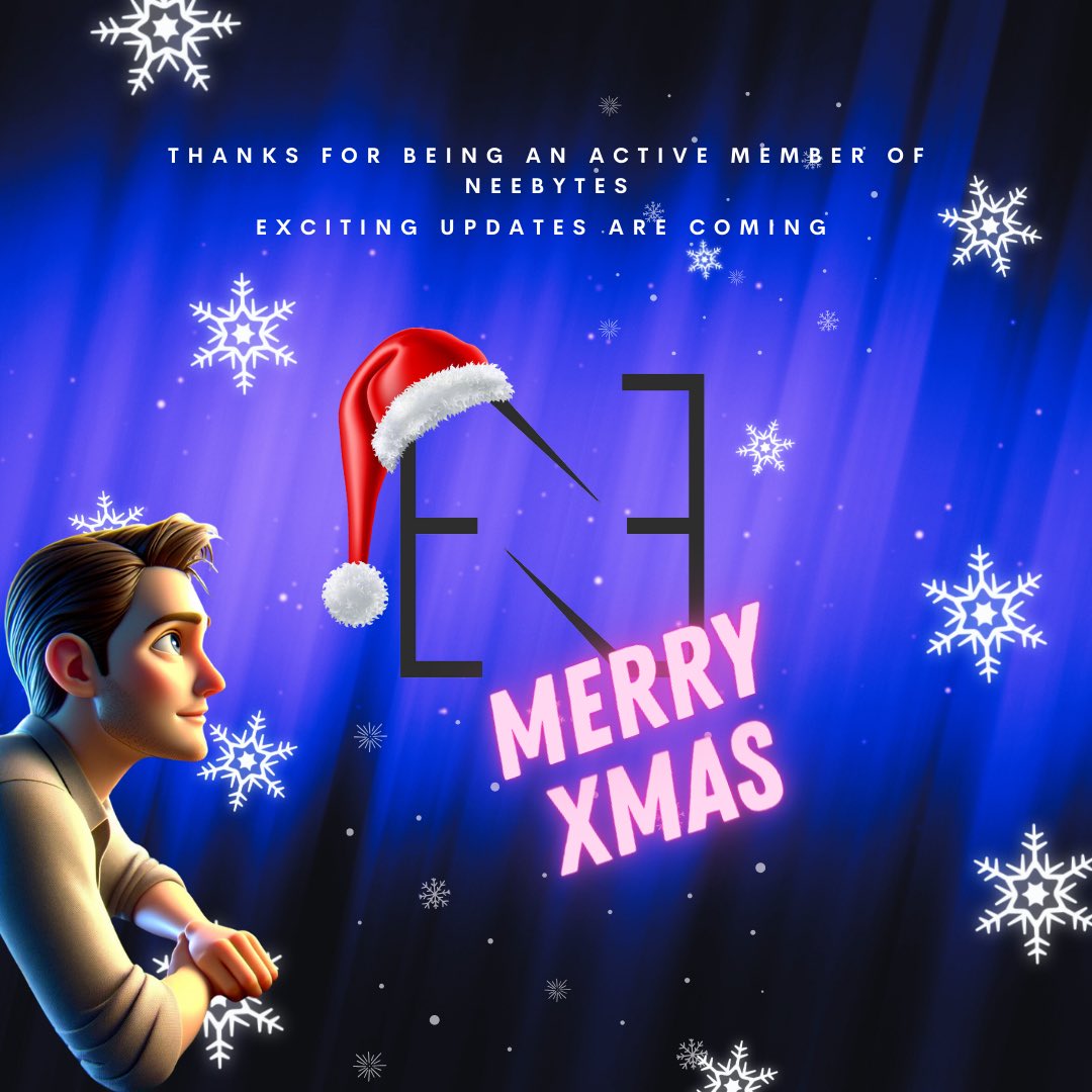 NEEbytes's tweet photo. Wishing everyone joy and peace this holiday season. 

🎄 Merry Xmas! https://t.co/2fsOphiQXN