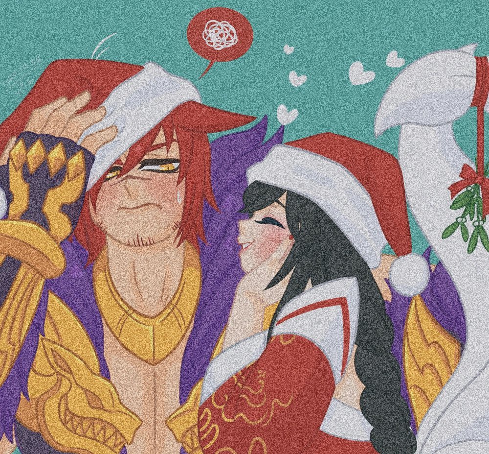 PITGRlT's tweet photo. ⠀
ah … the festive times .

the lights , the cold , and presents  
all mixed in one . though , this year was different than the rest .

through the chilling weather , he found  himself company , and quite a loving one  at that .

she’s the best present he could ever have .
⠀ https://t.co/ExyzHI3bKq