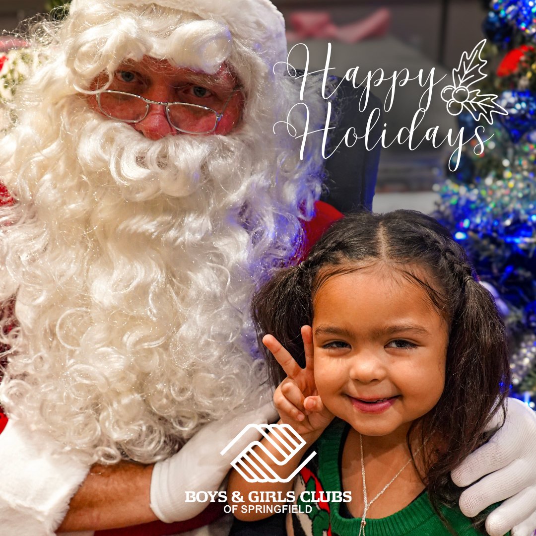 Happy holiday from the Boys &amp; Girls Clubs of Springfield family to yours! We hope your day is filled with warmth and joy. 🎄