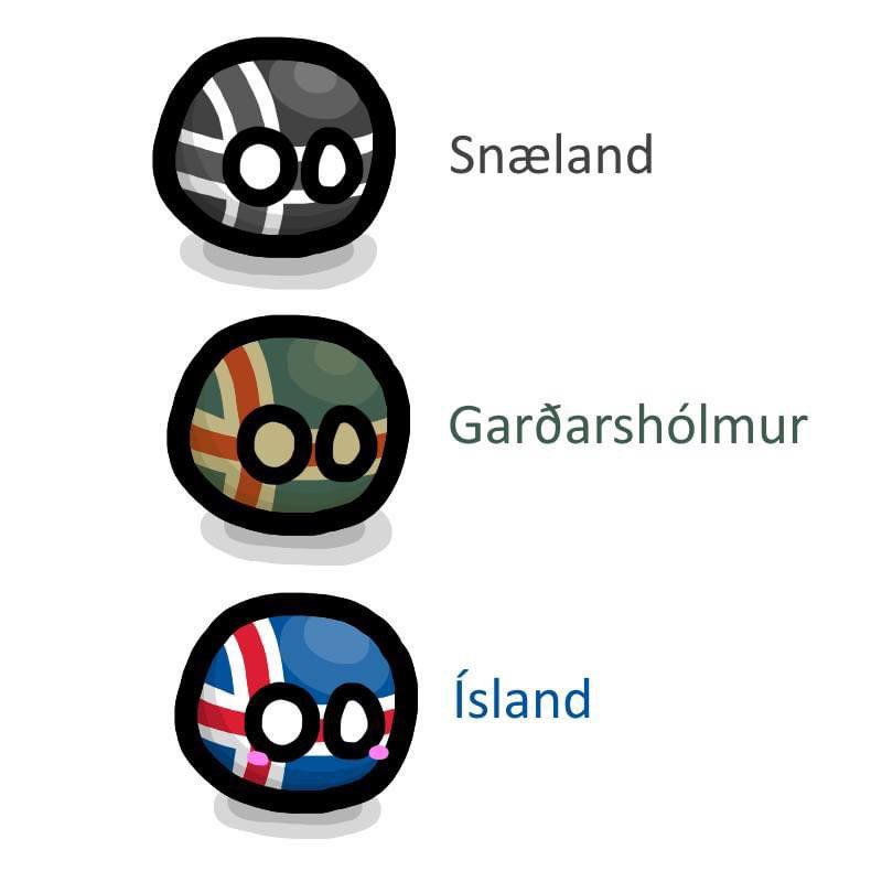 Icelandball's tweet photo. Historic names of ísland - éma https://t.co/8z7kBn5Boi