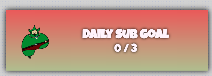 Merry Christmas Everyone!
A fresh widget for <a href="/itsgerg_/">Gerg</a> ! A widget that keeps track of:
📅Daily Sub Goal
🔥Latest Subscriber
🎁Latest Gifter
🎉Latest Cheerer
Check out the widget in action on this clip!!
clips.twitch.tv/GorgeousPierci…