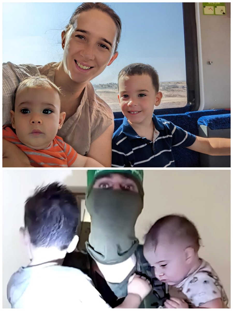 This is the story of 4-year-old Negev, his half-year-old brother Eshel and one heroic mother - Adi. On Saturday morning, Hamas monsters infiltrated their home, Adi took them both to a shelter where they tried to shoot the baby Eshel but Adi protected him. 'Mom told us to remember