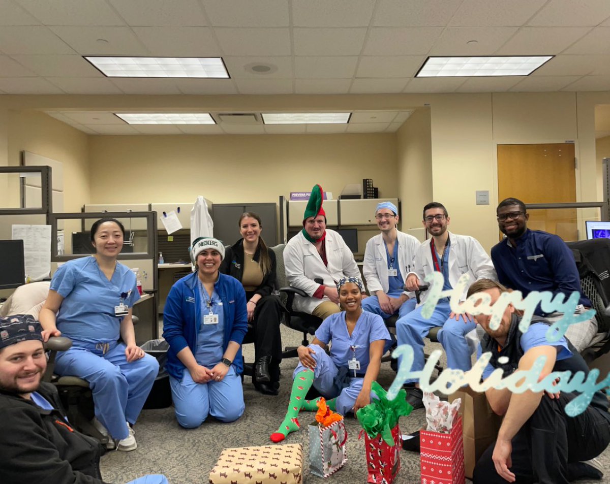 Happy Holidays from our on-call Vascular family to yours! 🎄