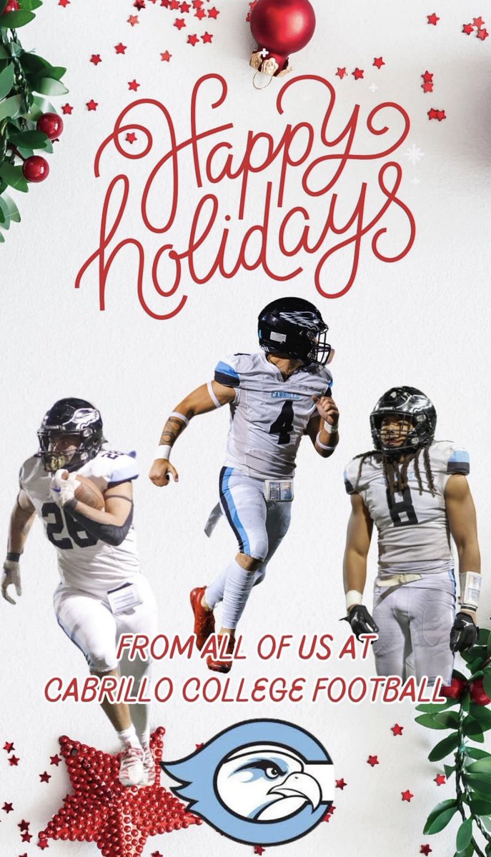 Merry Christmas! Thank you 
<a href="/CoachRomero_CC/">Coach Romero </a> <a href="/CabrilloFB_/">Cabrillo College Football</a>