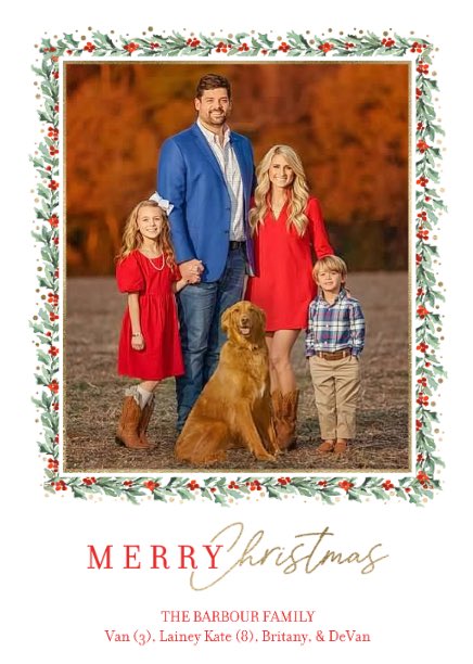 devanbarbour's tweet image. From our family to yours, Merry Christmas!