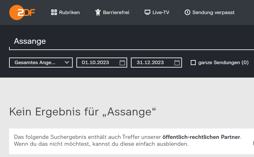 #Assange interessiert @ABaerbock nicht mehr, dass <a href="/ZDF/">ZDF</a> aktuell auch nicht. Dabei sind die aktuellen Entwicklungen u.U. entscheidend für sein Schicksal. Hier implodiert dann unser Werteanspruch. Wir werden wieder Zeuge einer misslungen Selbst- und Fremdtäuschung.