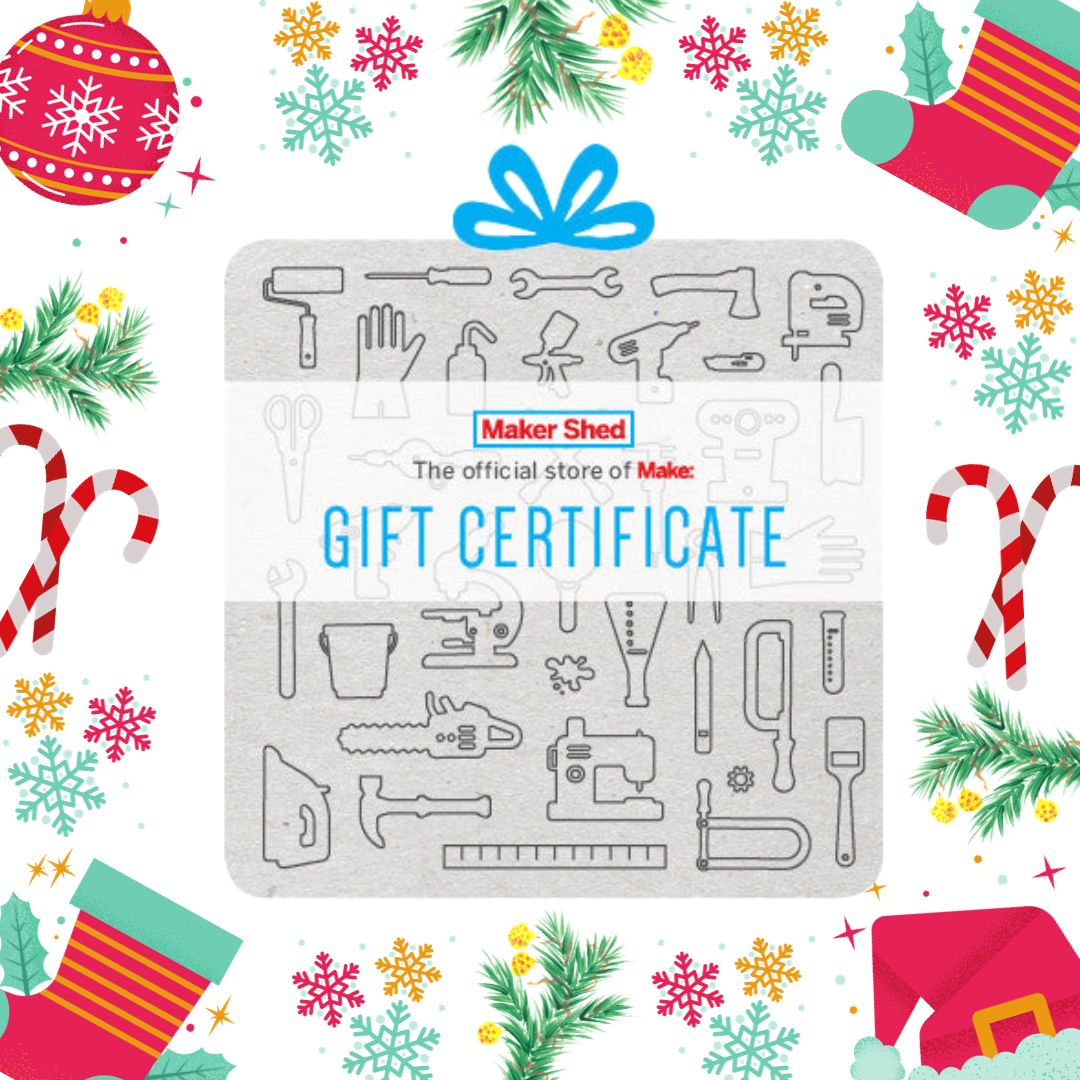 Don't miss out on Christmas! Get a Maker Shed Gift eCertificate now to fulfill your last-minute gifting needs. This versatile certificate can be used for anything in the Shed and will be emailed to you in no time. Don't wait any longer!  buff.ly/484LZbe
