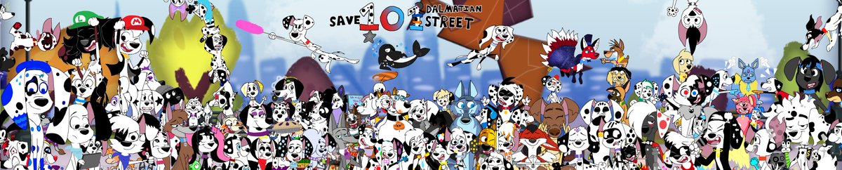 DanukiStudio's tweet photo. #101DalmatianStreet #Save101DalmatianStreet #Disney #DisneyPlus #101DSSeason2 #101Dalmatians #101TrendingParty
Here it is, my dedicated pups! Let me introduce to you my banner! The project that I've start during mid-summer is finished! After months of planning, drawing, and designing, it is FINALLY finished!🎉🥳🎈🎊
Featuring over more than One Hundred 101 Dalmatian Street OC's (More than I originally planned), including ones that you dedicated pups have sent me!
With a little help from my two pals @BabArt101Dal (For making the background art) & @Toons_Ink (For drawing +80 OC's with me), we were able to make this piece a reality!
This banner symbolizes the 101DS community as a whole, as well as our campaign to make 101 Dalmatian Street popular! We have each other to discuss ideas on what we can do to build the show's popularity, while also potential projects that we want to make!
And over the next coming months, we should expand our efforts to get the show's name out to other websites, not just Twitter alone. As the show's director @MikWeigert stated, the possibility of a Season 2 all depends on popularity, and that's by supporting the show on Disneyplus and also expanding the growing fandom!
I've been a proud member of the community since 2021, and I can't wait to keep on working with you for future projects, as well as fan-work from my collaborative studio "Danuki's Dalmatian Studio"!
Thank you everyone, EVERYONE who had sent me their OC's for this huge banner. Thank you for incredible work so far in supporting the show. Thank you, Mel and Bab for joining me in putting this project together. And thank you for sticking with me throughout the years. Merry Christmas! And to all, a good night! Until next time... Peace!🎄❄️
P.S. There are SO many OCs packed into this tiny banner, with so many surprise guests, cameos and other little easter eggs that I bet you dedicated pups will have so much fun looking into. Try to find them all if you can!😉🐣