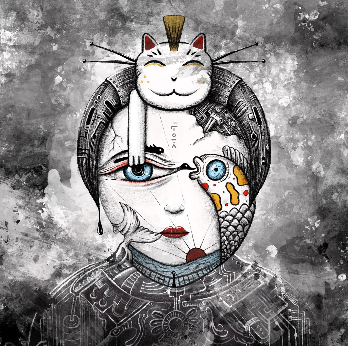 As part of the Tezos Secret Santa I am receiving an awesome gift from dear <a href="/AliceOnNeptune/">Aʅι̷̾̀̈́ƈҽ O̶̊̓Ņ̴̗͔̲͈̤̥̙̻͛̐̎̓̒̕͘͠</a> 🌹🙏♥️💎
Really love this huge art🎁thank you so much friend 
#SSTEZ 
Creator: <a href="/OnstOn_/">OnstOn</a> ♥️
And thanks to the great <a href="/pneumaninesix/">Pneumaninesix • NFT NYC 2025</a> for organizing this nice event ! ♥️💎
Merry Christmas 🎄🎁