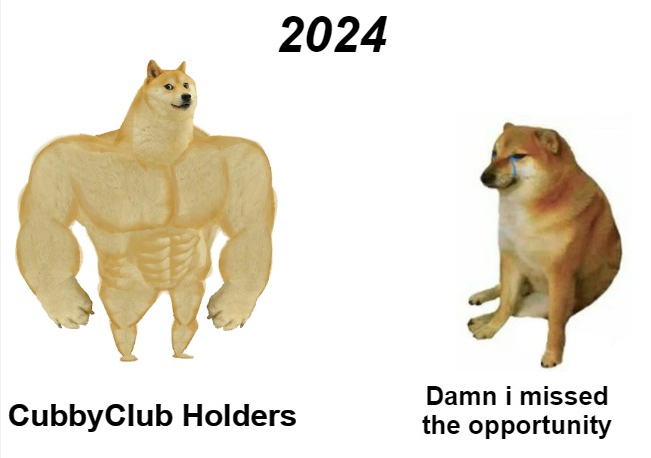 CubbyClubNFT's tweet photo. 2024 is going to be crazy 🙌 https://t.co/Uo2scxpcdX