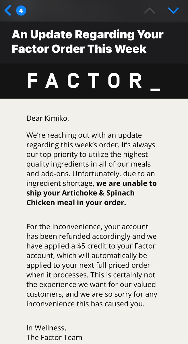 RealtorKimiko's tweet photo. @factormeals Do not shop here!! Contaminated meals sent out this week! This is also week 2 of being shorted meals and told I do not receive a credit unless I buy more the following week. Scam company! Stay away!
#ScamAlert #factormeals #contaminatedfood https://t.co/gsMsfwUYGs