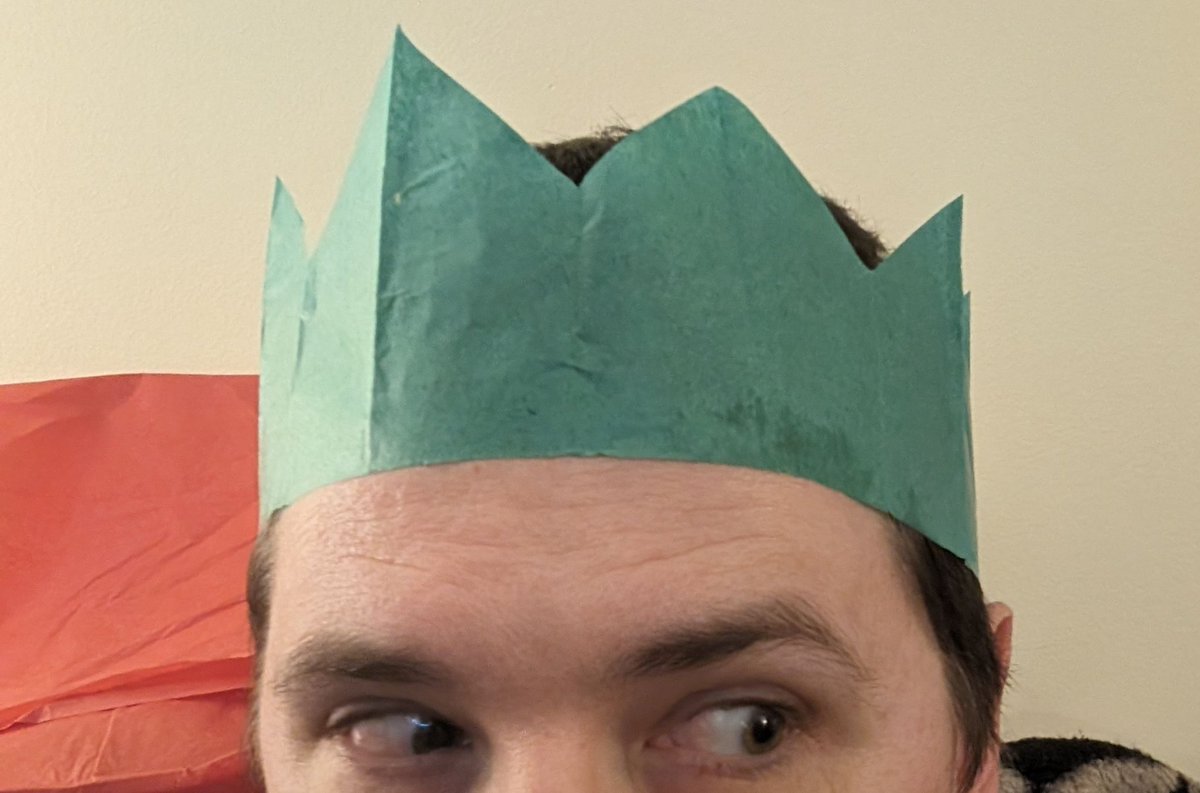 Mayhap your Christmas had paper crowns too? #KingForADay