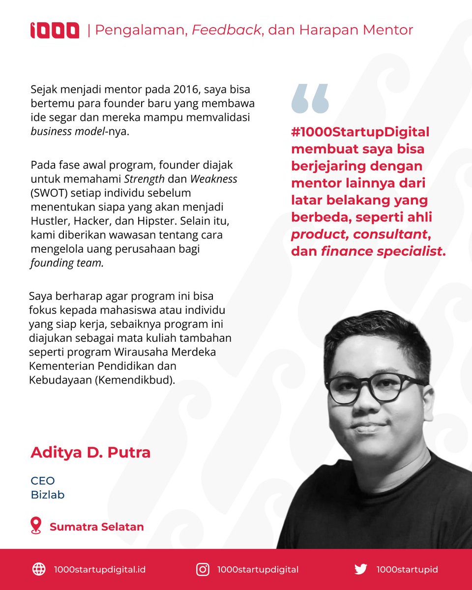 1000startupID's tweet image. Berhubung sebentar lagi tahun baru 2024, yuk kita simak pengalaman, feedback, dan harapan dari para mentor untuk #1000StartupDigital ke depannya lewat thread ini 👀
