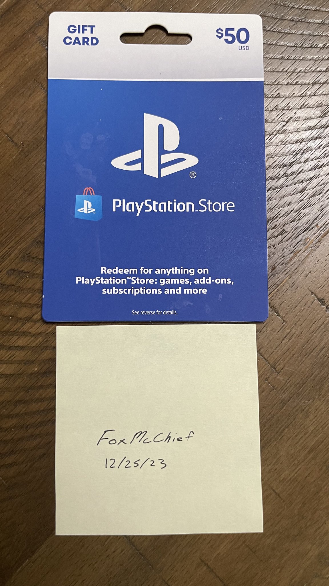50 PlayStation giftcard for 40 NeoGAF