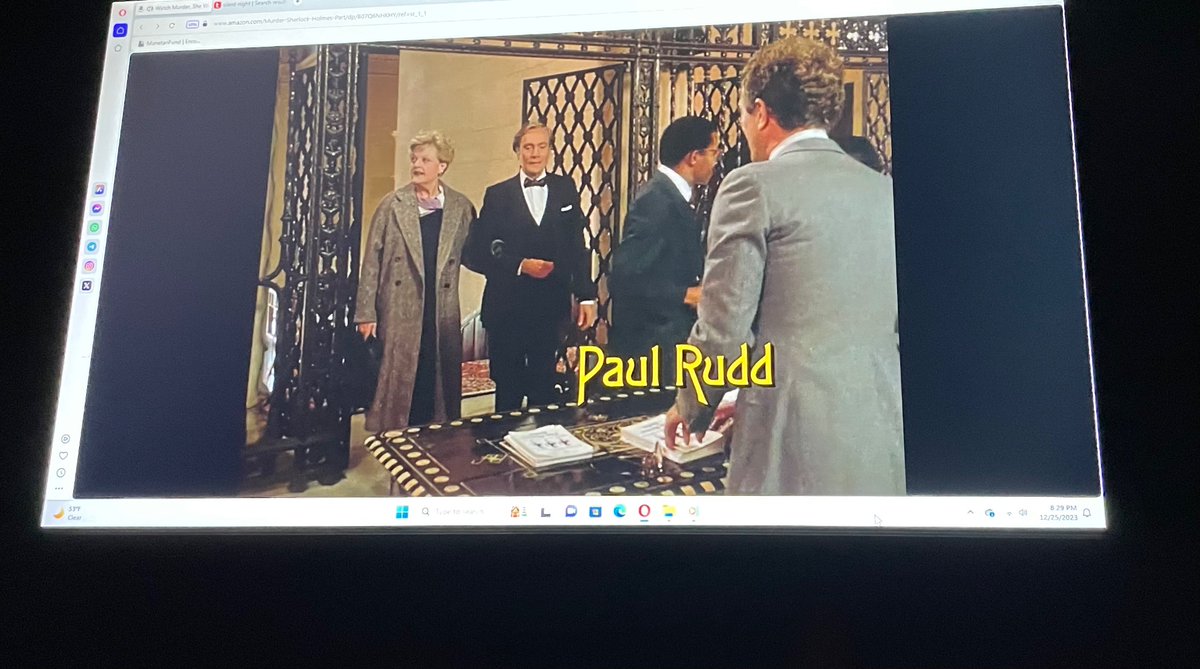 FilmRegionsIntl's tweet photo. I caught another old rerun episode of #MurderSheWrote tonight on Christmas, and there was guest starring “Paul Rudd” thinking maybe this was one of his first TV roles for the mid 80’s. I was disappointed it was not thee @OfficialPaulRud ! 😕 https://t.co/IrzeKOA8mZ