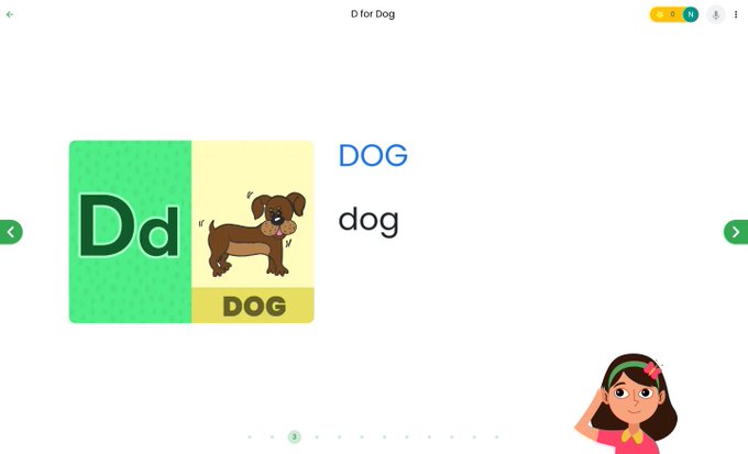 GoogleForEdu's tweet photo. Learners who are beginning their reading journey can cozy up with ABC stories on Read Along. They'll practice recognizing letters 🔠 and their associated sounds 🔊. The best part? Use as at-home practice or to supplement K-1 lessons! Start reading: https://t.co/5fbOJT625y https://t.co/pV8SeZfP9Z