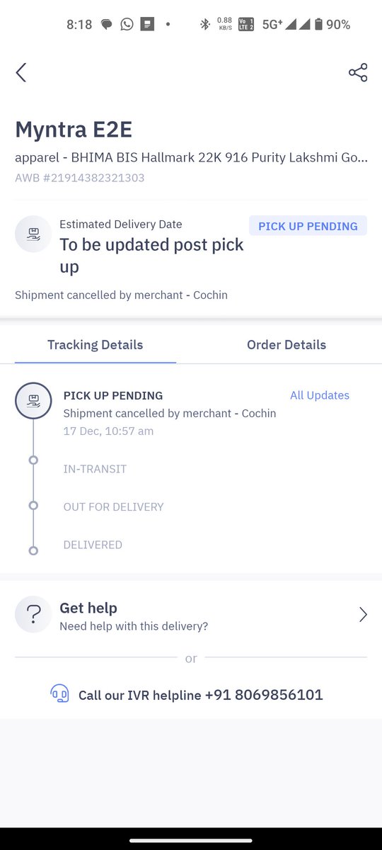 sshameer66's tweet photo. After waiting 22days you deliberately cancelled the order because you gave the BFFGOLD COUPON WHICH worth 7100 is that's why you cancelled the order #Myntra fake bff sale offer @MyntraSupport  @myntra  being an icon insider member I'm never going to Shop from Myntra #myntra fake https://t.co/QmM17QSAvS