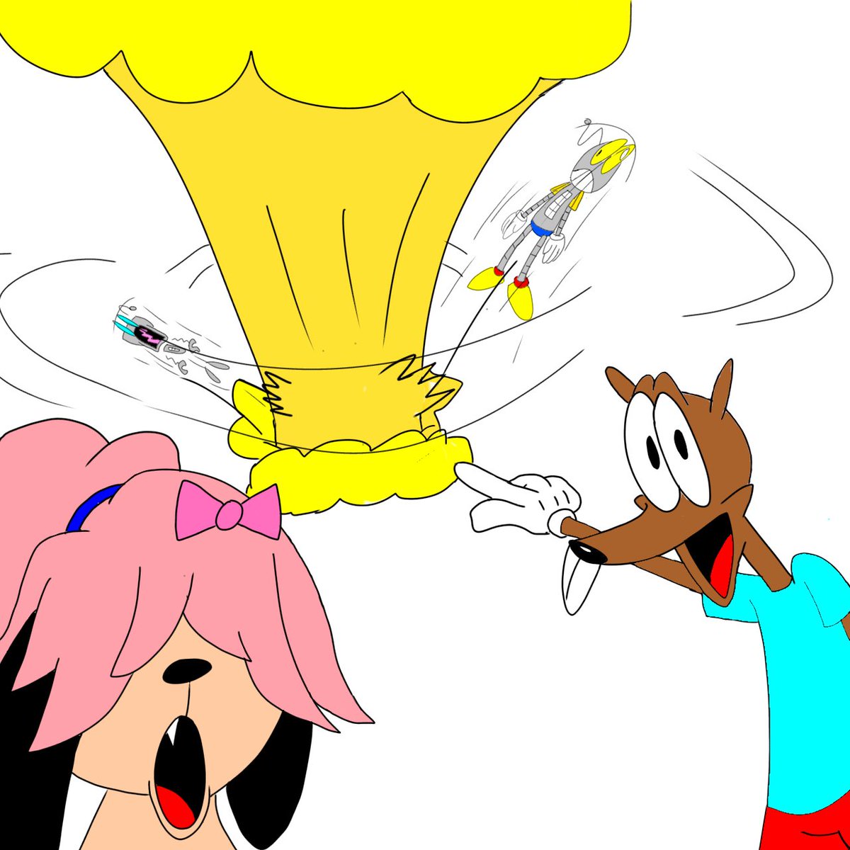 Agulimt2's tweet photo. Chappie encontró una bomba ( termina mal ) #catoons #CartoonArt #furryart #bombardiert #Robot #drawing #robotart #bomba https://t.co/qpAYmQEpNm