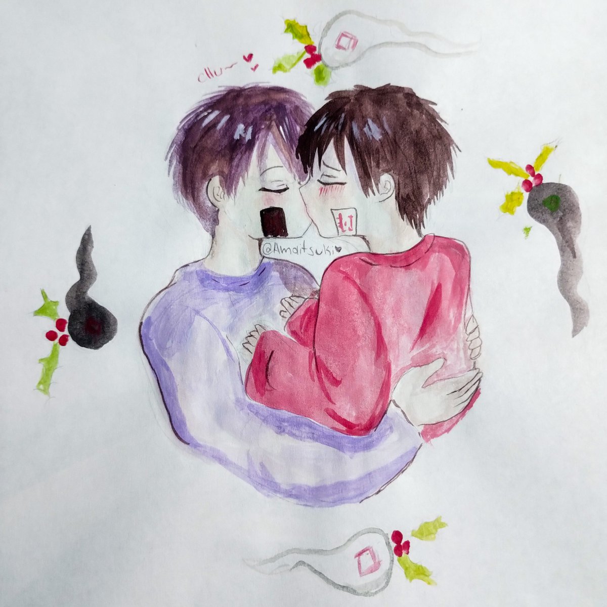 QueenTsumane's tweet photo. Sweaters/ gay appare

Todas las actividades tan lascivas durante la semana los dejaron a ambos cansados, pero sus haku y kakujoudais los ayudan a acercarse mas cálidamente bajo la noche de Navidad, con un dulce beso bajo el muerdago~

@temphanakoSXmas 

#hanakosexmas https://t.co/5dvIUhu9L3